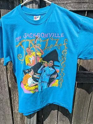 Vintage Jacksonville Jazz Fest Single Stitch T-shirt 1994 XL Hanes Heavyweight  • $25