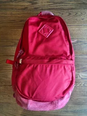 Visvim BALLISTIC 22L RED Backpack Hand Bag Men Suede Leather From Japan USED FS • $377.75