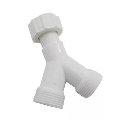 White Plastic 3/4-inch Y Dishwasher Drain Hose Adapter 3 Ways Connector • $7.35