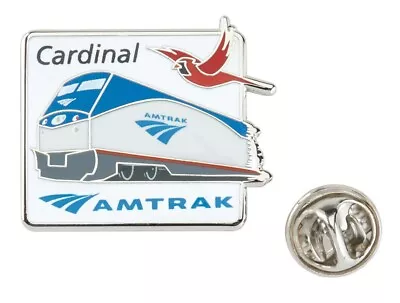 Amtrak Cardinal Collector Edition Michael Schwab Acrylic Lapel Hat Pin • $20.95