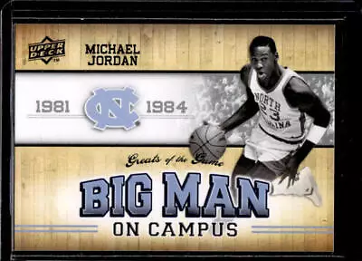 2010 Upper Deck Greats Of The Game Michael Jordan Big Man On Campus #121 UNC • $1.25
