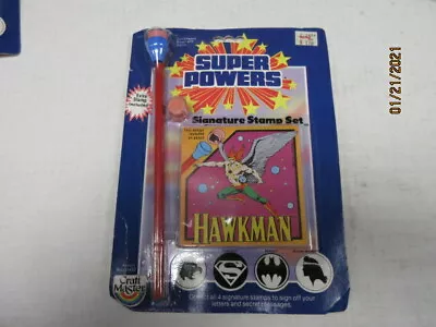 Super Powers SIGNATURE STAMP SET HAWKMAN • $25