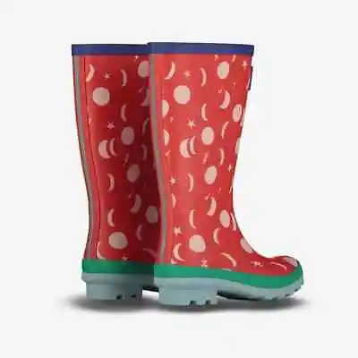 BN Muddy Puddles Puddlestomper Wellies Red Size 5 Youth • £20