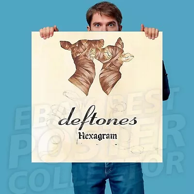 DEFTONES Hexagram BANNER Poster Tapestry Vinyl Album Cover Art • $97.25
