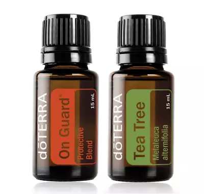 30%OFF DoTERRA Tea Tree & On Guard 15ml Duo Certified Essential Oil Aromatherapy • $69.99