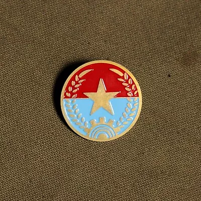 NVA VIET-CONG Star Pin/Medal VIETNAM WAR  Visor Hat  Helmet And Cap Brass Badges • $8.99