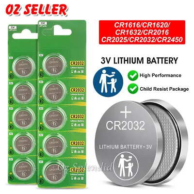 CR2032 CR1616 CR1620 CR1632 CR2016 CR2025 CR2450 3V LITHIUM Button BATTERY Key • $44.45