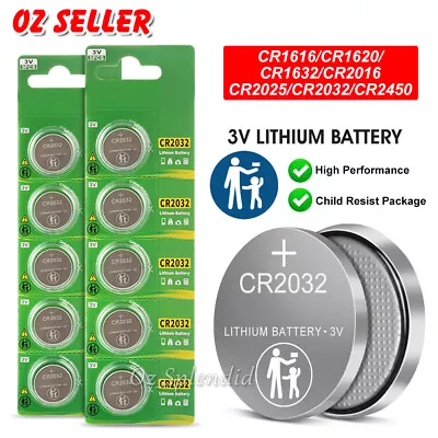 CR2032 CR1616 CR1620 CR1632 CR2016 CR2025 CR2450 3V LITHIUM Button BATTERY Keys • $5.80