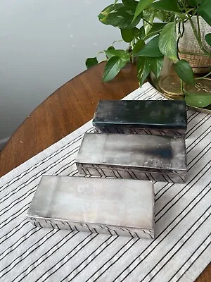 Pottery Barn Silver-Plated Jewelry Box 1 Dark Box Available • $25