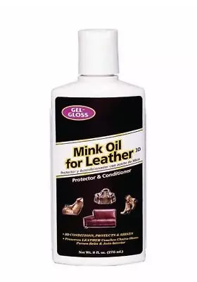 8 Oz. Gel Gloss Mink Oil Leather Protector And Conditioner Restores The New Look • $6.33