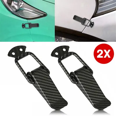 Universal Car Bumper Quick Release Hook Lock Clip Fastener Clips Black Accessory • $7.58