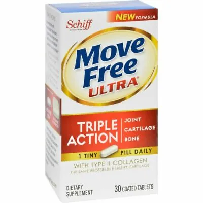 (3PK) Schiff Move Free Ultra Triple Action Joint Supplements 30 Ct 020525118417 • $102.99