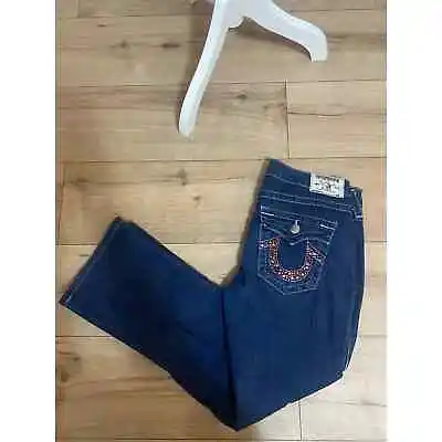 True Religion Jeans 30 Becky Pink Rhinestones USA • $59