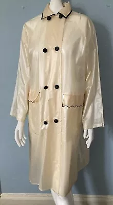 Vintage PRESTIGE Retro Clear Plastic Rain Coat W/ Bonnet ~ Size 8-10 • $19.99