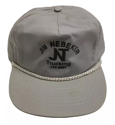 Vtg Jim Nebeker Trucking Company Hat Oilfield Oil Gas Petroleum Energy Cap Utah • $22.49