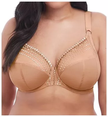 ELOMI Cafe Au Lait Matilda Underwire Plunge Bra US 38DD UK 38DD NWOT • $28.55