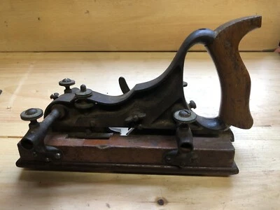 $165 • Buy Vintage Siegley Combination Plow Plane Carpenter Woodworking W/15 Cutter Blades