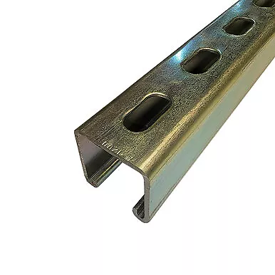 1.625  X 1.625  X 60 Inches 12 Gauge Gold Galvanized Steel Strut Channel Slot • $38.13