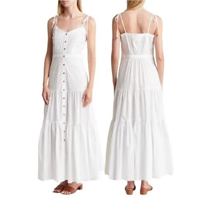 NWT Veronica Beard Windansea Cotton Maxi Dress Off White Size M Retail $498 • $225