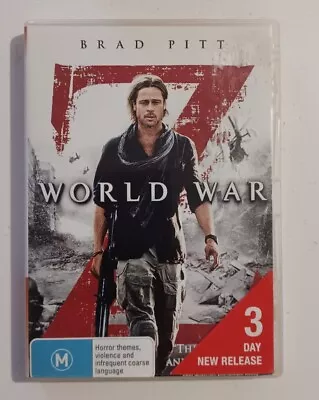 World War Z DVD Region 4 GC Ex Rental SciFi Action Horror Brad Pitt Free Postage • $6.95