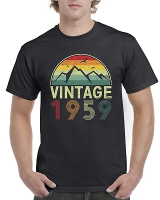 Mens 65th Birthday Gifts For Him T Shirt 65th Present 65 Years Old Born In 1959 • £12.99