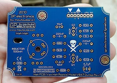 VOX 847 Crybaby  Wah Effects PCB Board Drop In DIY Ver4 By Moutoulos ™ • $8.30