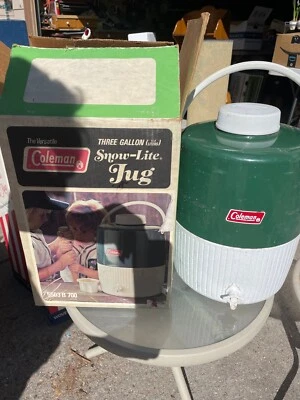 $19.95 • Buy Vintage 1978 Coleman 3 Gallon Snow-lite Water Jug Model 5503b-700