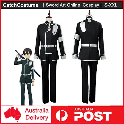 SAO Sword Art Online Alicization Season 3 Kirigaya Kazuto Krito Cosplay Costume • $67.44