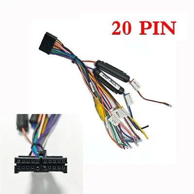 20PIN Wiring Harness Connector Adapter For Car 1/2 DIN Android Stereo Radio DVD • $17.90