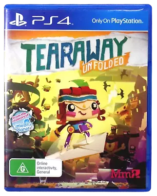 Tearaway Unfolded Sony PS4 Playstation 4  • $14.90