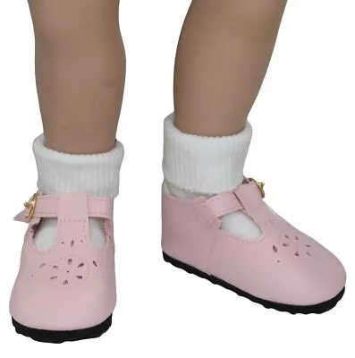Light Pink T-Strap Dress Shoes Fit 23  My Twinn Size Doll • $10.49