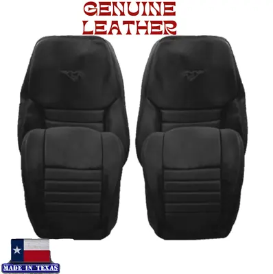 1999 2000 2001 2002 2003 2004 Ford Mustang GT Front LEATHER  Seat Covers Black • $648.50