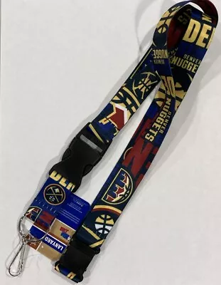 Denver Nuggets Basketball Logo NBA Dynamic Lanyard Keychain W/ Safety Clip • $7.95