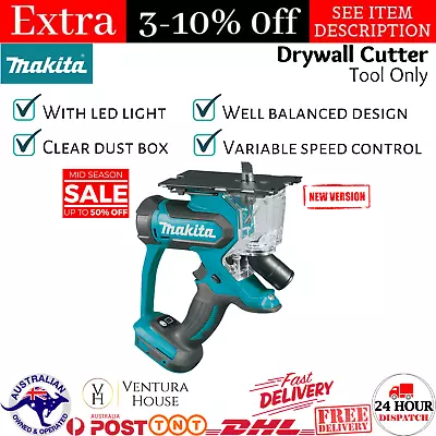 $440.14 • Buy New MAKITA 18V Variable Speed Mobile Drywall Cutter Cordless Li-Ion Saw Tool