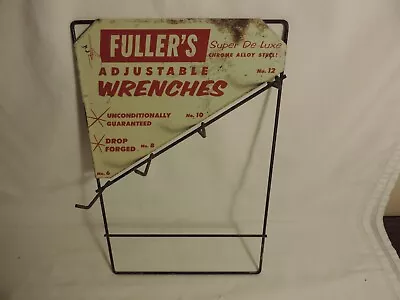 Vingage Fuller's Adjustable Wrenches Metal Display Rack Advertising Store Sign • $49.95