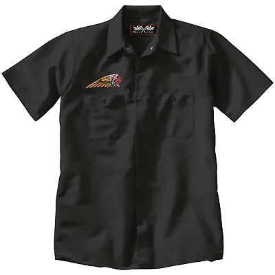 INDIAN MOTORCYCLES Embroidered PATCH + Mechanic WORK SHIRT • $33