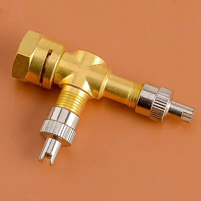 1pcs TPMS Valve Tee Adapter 3-way Pure Copper Motorcycles Automobiles Car Acc • $11