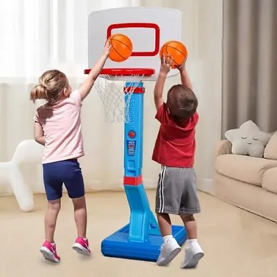 Toddler Basketball Hoop Indoor Mini Adjustable Poolside Basketball Goal With  • $63.12