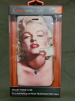 Blackweb Marilyn Monroe Wallet Phone Case IPhone X New Open Box • $10.90