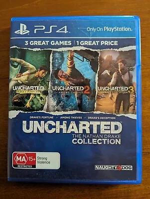 Uncharted: The Nathan Drake Collection (PlayStation 4 2018) • $15