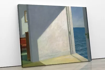 EDWARD HOPPER Rooms By The Sea Water Modern Canvas Wall Art Picture Print Home • £11.99