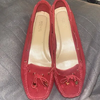 Michael Kors Red And Gold Flats Suede Size 7m Women’s  • $19.99
