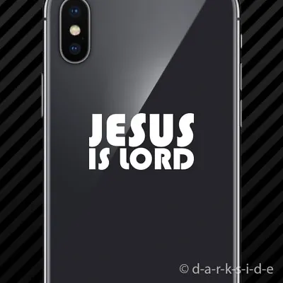 (2x) Jesus Is Lord Cell Phone Sticker Mobile Christian Christ Religious • $4.99