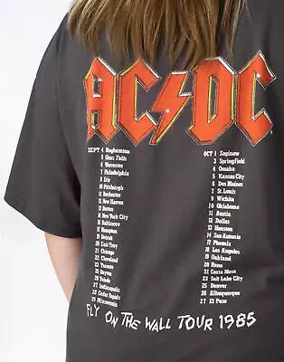 AC/DC Oversized T-Shirt Dress Ladies Womens 1985 Band Tour Outfit • £20.99