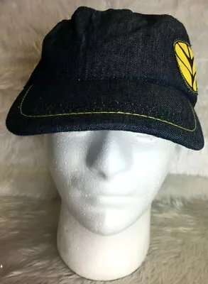 New Holland Agriculture Trucker Baseball Cap Blue Denim Hook & Loop Hat As New • $17.99