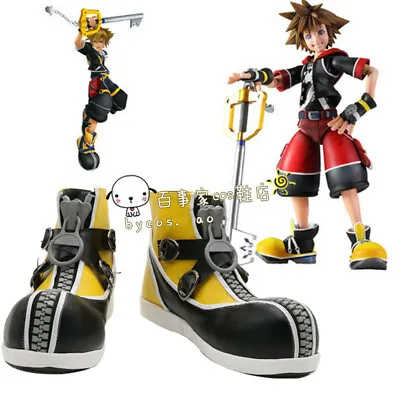 £50.76 • Buy Hot! Kingdom Hearts Sora Cosplay Shoes Boots Custom Made W.80