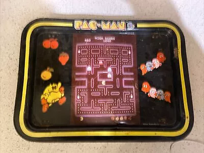 Vintage 1980's Midway PAC-MAN TV Folding Serving Tray • $19.99