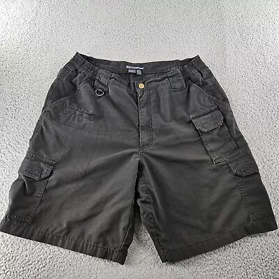 5.11 Tactical Shorts Mens 34 Black TacLite Pro 9in Inseam Utility Cargo Gusset • $15.99