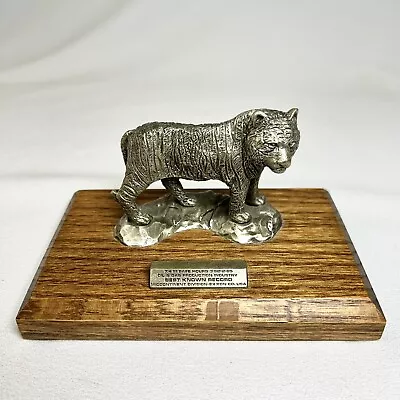VTG EXXON OIL Gas Tiger Pewter Award 7.4 Million Safe Hours Best Known Record • $128.45