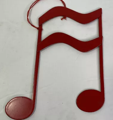 Christmas Ornament Music Note Red 4  • $9.99